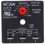 TIMER BYPASS (10-1,000 Second Knob Adjust. Delay)
