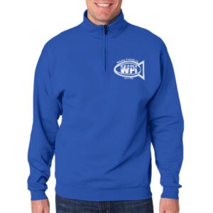 All-Over Print Men's Hidden Half-Zip Placket Hoodie